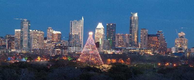 Austin Christmas by artist Dan Simmons
